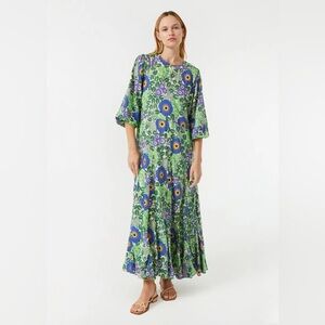 RHODE Violet Dress in Wisteria Aura Blossom - LARGE